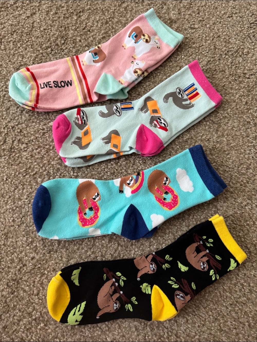 New Sloth Sock Set